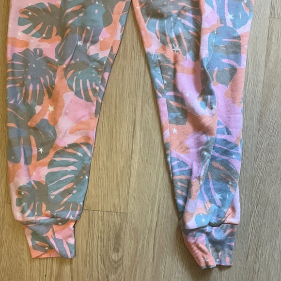 Wildfox Pink and Gray Tropical Joggers - Picture 7 of 14